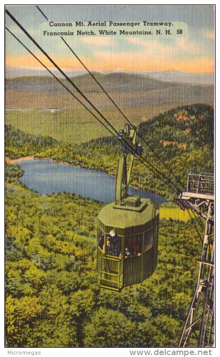 Cannon Mountain Aerial PassengerTramway - Franconia Notch, White Mountains, New Hampshire - White Mountains