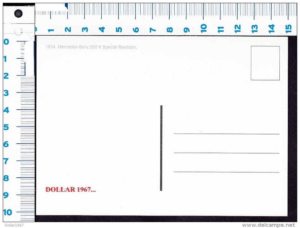 Mercedes-Benz 500 K Spec. Roadster 1934 .......NOT .used .... See The 2 Scans  For Condition. ( Originalscan !!! ) - Vrachtwagens En LGV