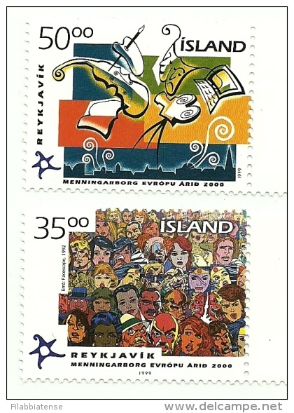 1999 - Islanda 876 A/B Capitale Della Cultura    ------ - Unused Stamps