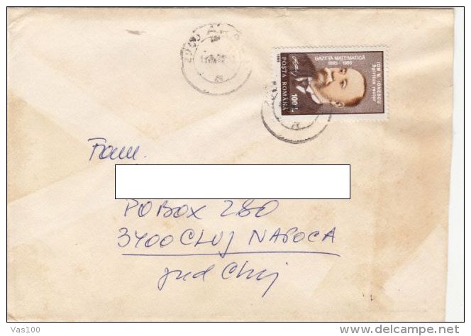 STAMPS ON COVER, NICE FRANKING, 1995, ROMANIA - Lettres & Documents
