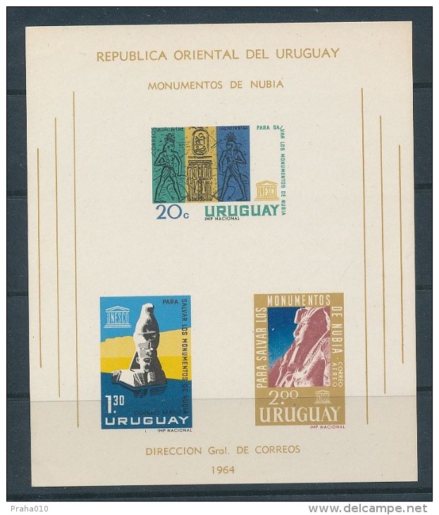 S0427 - Uruguay (1964) Monuments De Nubia, UNESCO - Egittologia