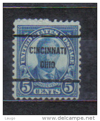 USA Precancels  Cincinnati  Ohio  Quality  See Scan - Vorausentwertungen