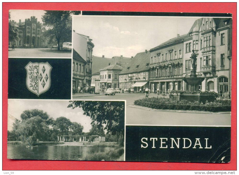 144295 /  STENDAL - BREITE STRASSE MIT -  DDR Germany Deutschland Allemagne Germania TO Bulgaria Bulgarie Bulgarien - Stendal