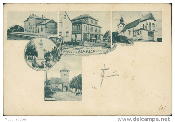 67 DAMBACH LA VILLE / Bahnhof, Kathaus, Kapelle Saint-Sebastian, General Braun, Unter Thor / - Dambach-la-ville