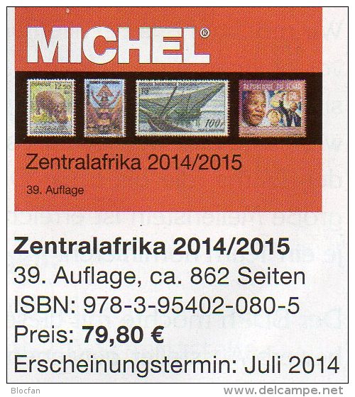 MICHEL Süd-Afrika Band 6/1 Katalog 2014/2015 New 80€ Centralafrica Angola Guinea Gabun Kongo Mocambique Tchad Tome Zaire - Material Und Zubehör