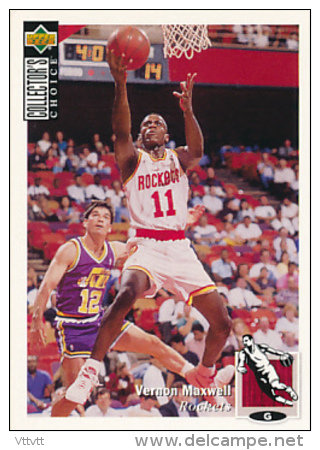 Basket NBA (1994), VERNON MAXWELL, HOUSTON ROCKETS, Collector&acute;s Choice (n° 421), Upper Deck, Trading Cards... - 1990-1999