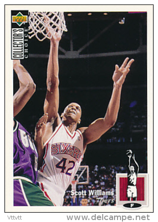 Basket NBA (1994), SCOTT WILLIAMS, 76ers, Collector&acute;s Choice (n° 343), Upper Deck, Trading Cards... - 1990-1999