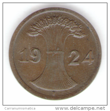 GERMANIA WEIMAR 2 RENTENPFENNIG 1924 - 2 Rentenpfennig & 2 Reichspfennig