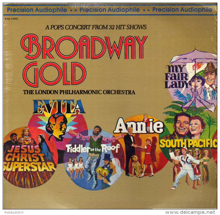 * 2LP *  LONDON PHILHARMONIC ORCHESTRA - BROADWAY GOLD (Audiophile Still Sealed!!!) - Musicals