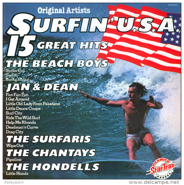 * LP *  SURFIN' U.S.A. - VARIOUS ARTISTS (England EX!!!) - Compilaties