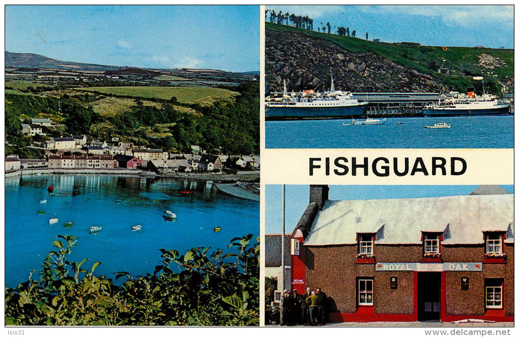 Royaume-Uni - Pays De Galles - Pembrokeshire - Bateaux - Fishguard - Multivues - Semi Moderne Petit Format - état - Pembrokeshire