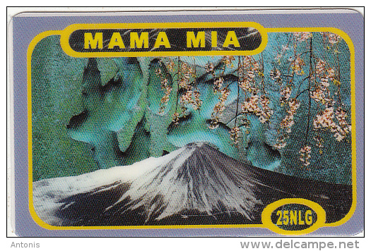 NETHERLANDS - Volcano, Mama Mia Prepaid Card 25 NLG, Exp.date 25/12/02, Used - Volcans