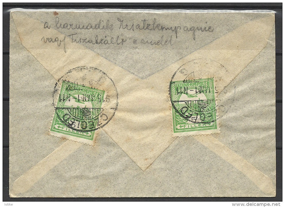 Hungary, Inland Cover, 1915. - Lettres & Documents