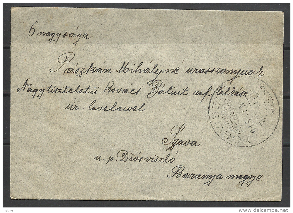 Hungary, Inland Cover, 1915. - Storia Postale