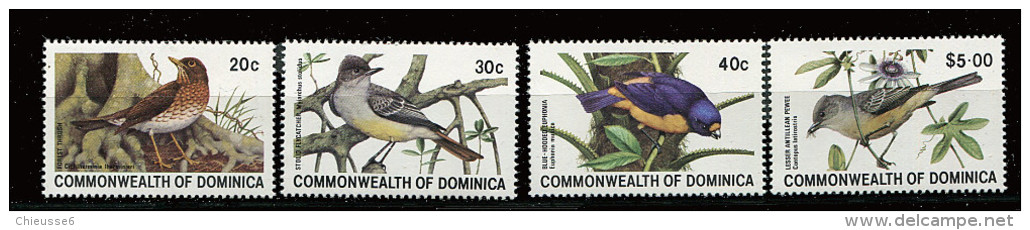Dominique ** N° 672 à 675 - Oiseaux - Dominica (1978-...)