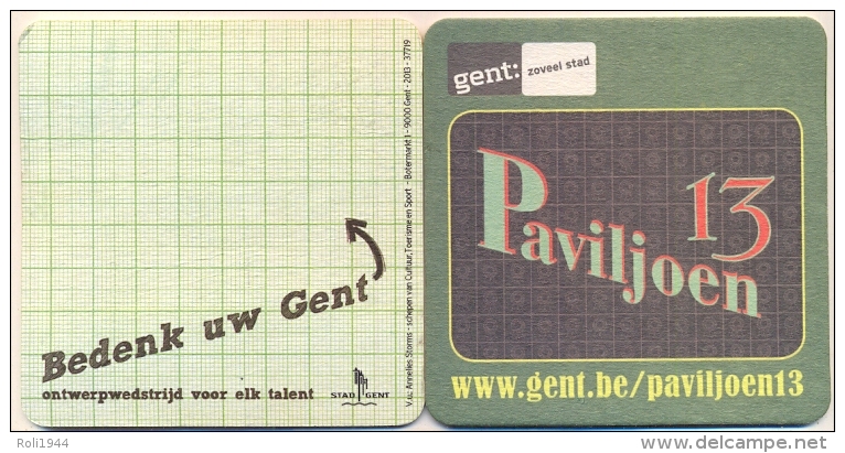 #D83-101 Viltje Over Gent - Beer Mats