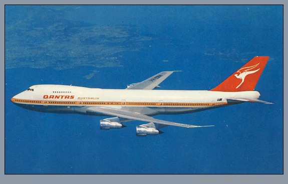 Airplane Avion Qantas Airways  Australia Airline Boeing 747 B - 1946-....: Era Moderna