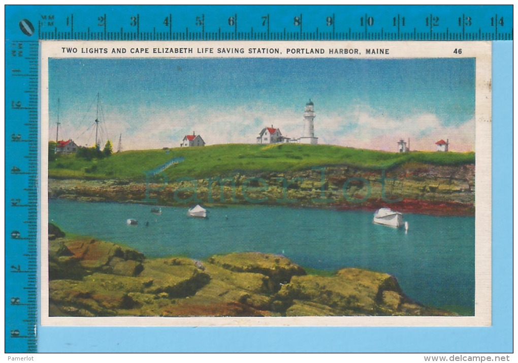 Portland Maine ( Two Light And Cape Elisabeth Life Station  )  2 SCAN - Portland