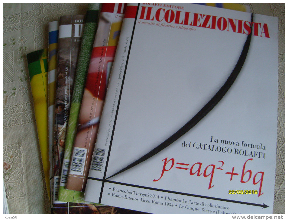 Anno 2014 IL COLLEZIONISTA Italia Filatelica Francobolli Edizione Bolaffi N.6 Numeri Tutti  Differenti - Italian (from 1941)