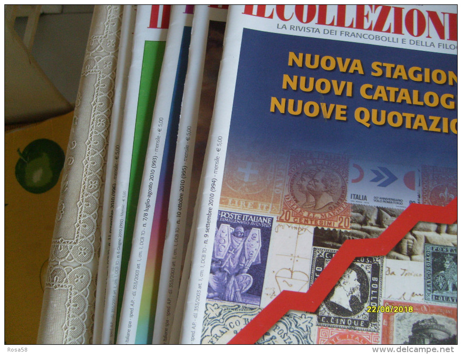 2010 IL COLLEZIONISTA Italia Filatelica Francobolli Edizione Bolaffi N.6 Numeri Differenti Collezionsimo - Italiaans (vanaf 1941)