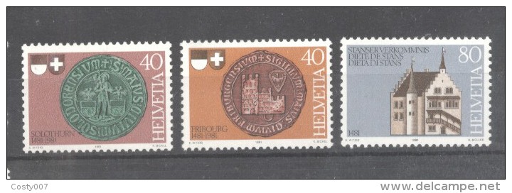 Switzerland 1981 Anniversaries, MNH AE.080 - Ungebraucht