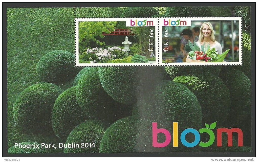 IRELAND 2014 BLOOM GARDENING SHOW FLOWERS M/SHEET MNH. - Nuevos