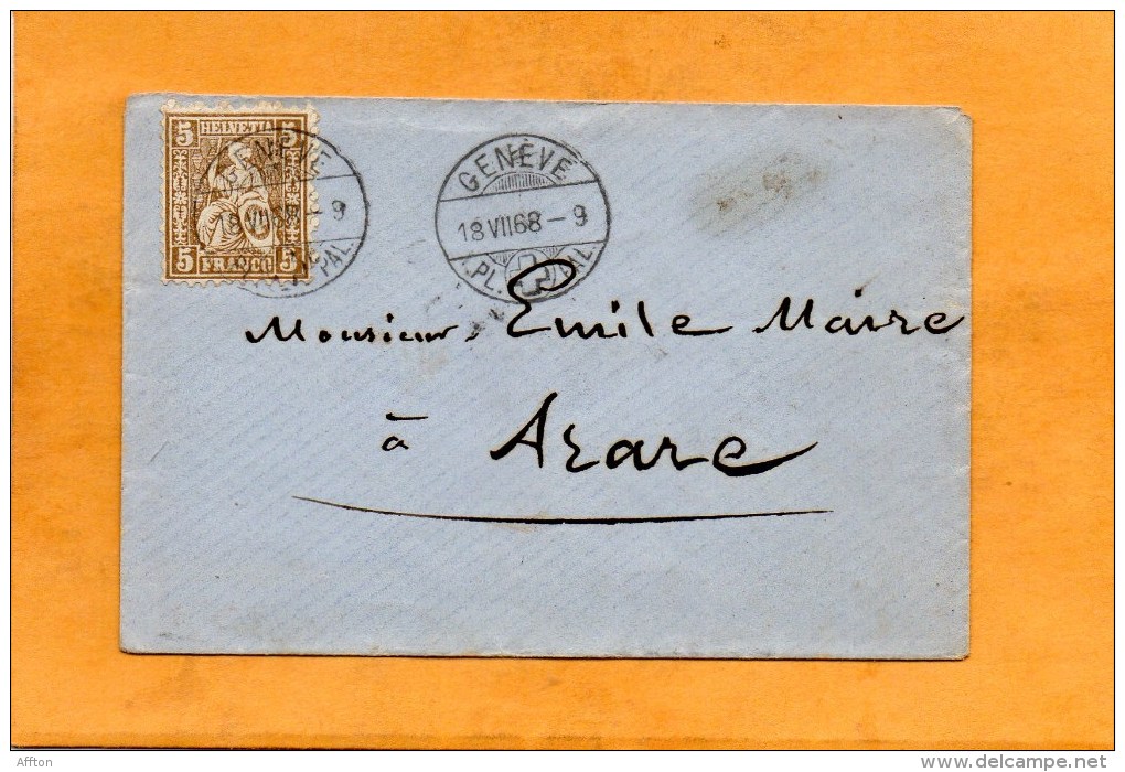 Switzerland 1868 Cover Mailed - Covers & Documents