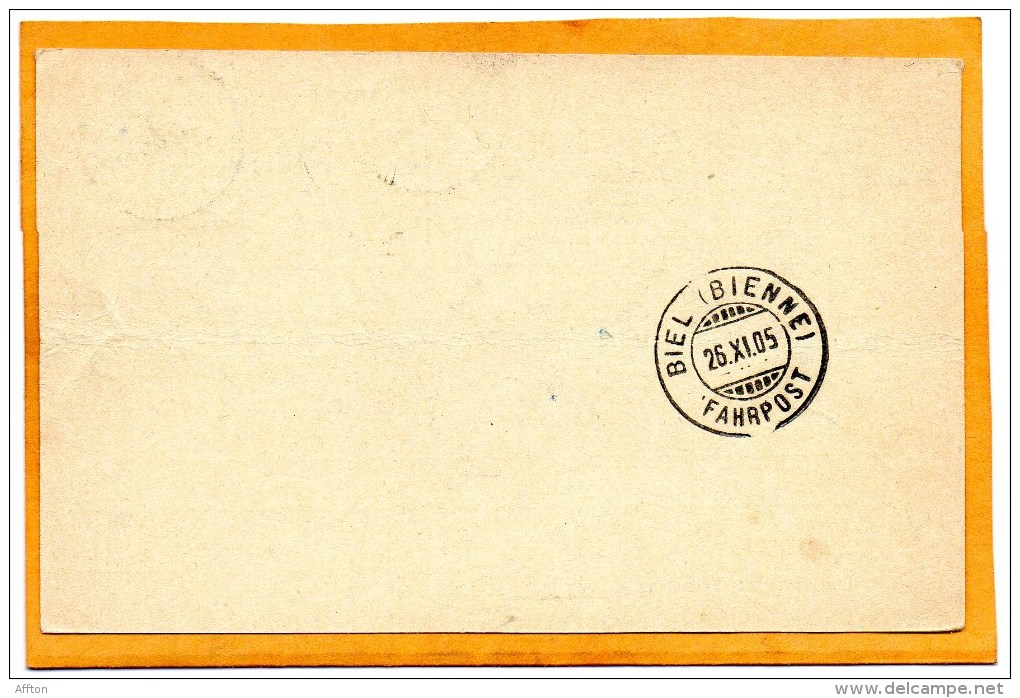 Switzerland 1905 Card Mailed - Lettres & Documents