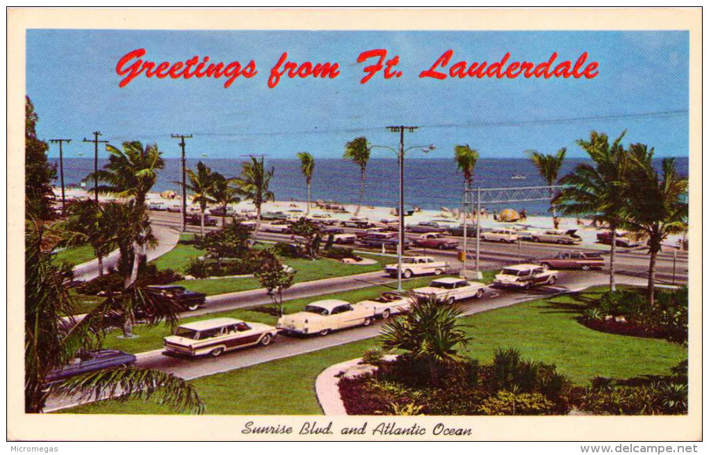 Sunrise Blvd. And Atlantic Ocean In Ft. Lauderdale, Florida - Fort Lauderdale