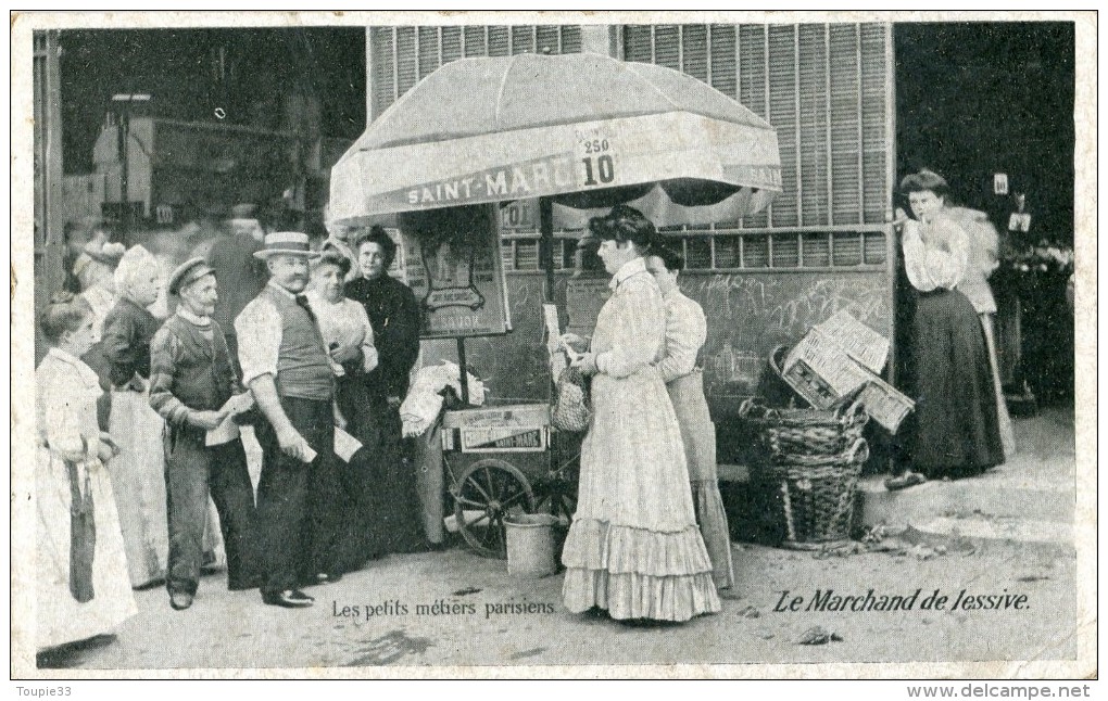 Les Petits Métiers Parisiens Le Marchand De Lessive - Artisanry In Paris