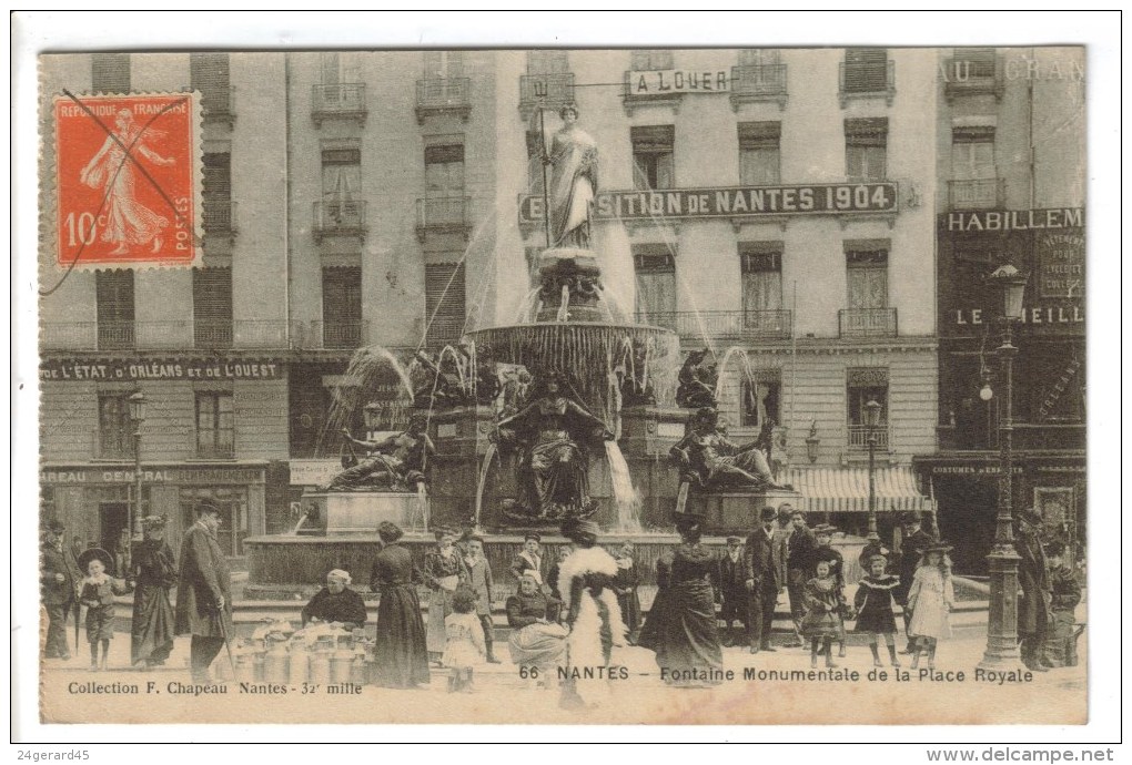 CPA  NANTES (Loire Atlantique) - Fontaine Monumentale De La Place Royale - Nantes