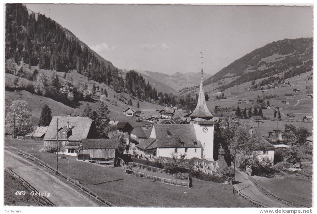 SUISSE,HELVETIA,SWISS,SWI TZERLAND,SCHWEIZ,BERNE,BE RN,GSTEIG,GSTAAD,CHATELET ,SARINE,HAUT SIMMENTAL GESSENAY,EGLISE - Gessenay