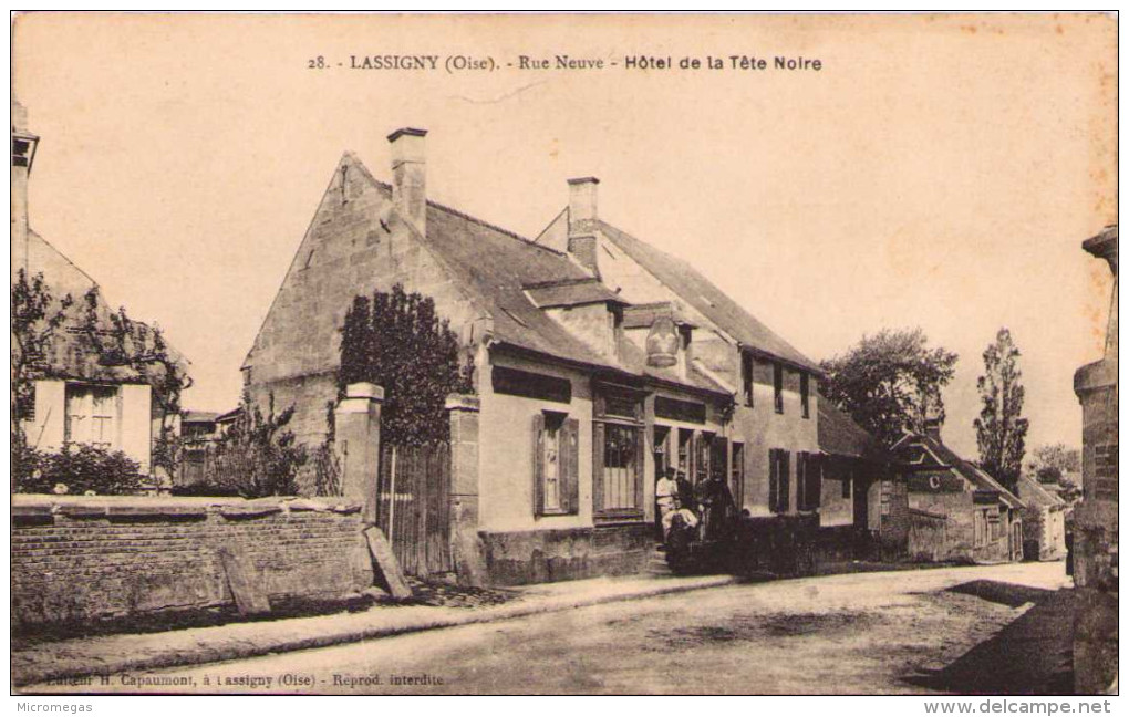 LASSIGNY - Rue Neuve - Hôtel De La Tête Noire - Lassigny