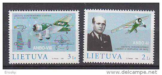 Q2619 - LITUANIE LITHUANIA Yv N°578/79 ** AVIATION - Lithuania