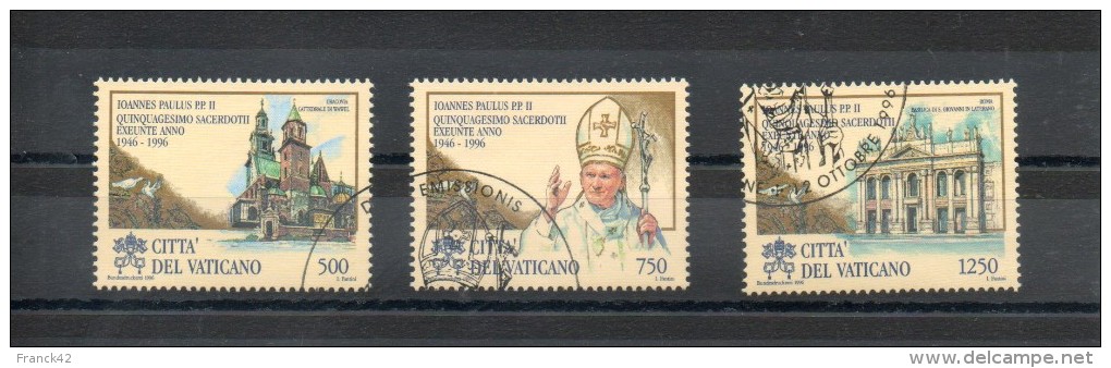 Vatican. Jean Paul II - Oblitérés