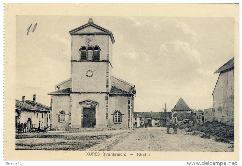 CPA - XURES. Kirche - 2 Scans - Autres & Non Classés