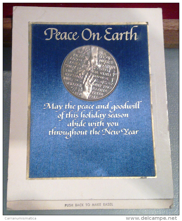STATI UNITI 1967 * FRANKLIN MINT * CHRISTMAS CARD Peace On Earth - Other & Unclassified