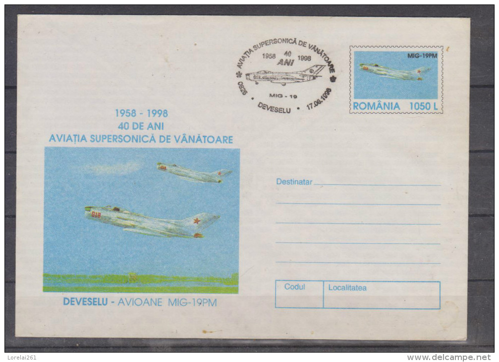 AVIATIE SUPERSONICA DE VINATOARE / MIG 19PM - Storia Postale