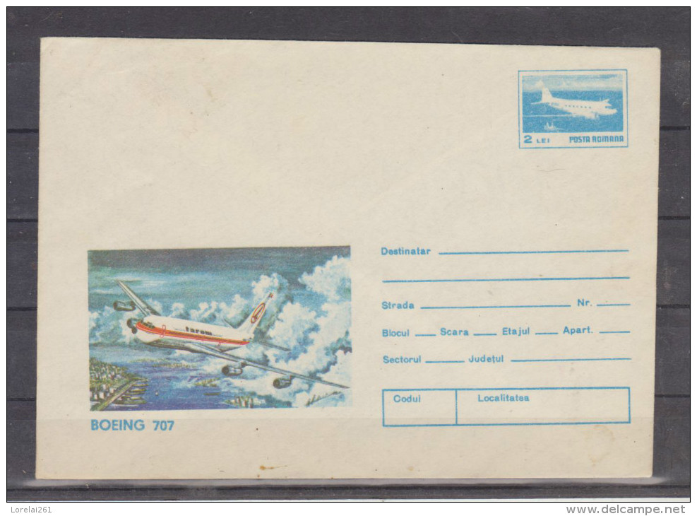 CARTE POSTALA  - BOEING 707 - Covers & Documents