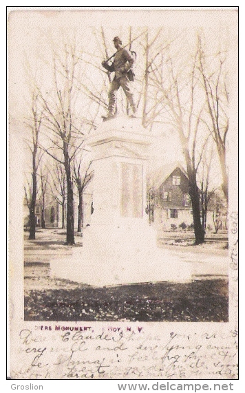 LEROY  N Y SOLDIERS MONUMENT 1906 - Autres & Non Classés