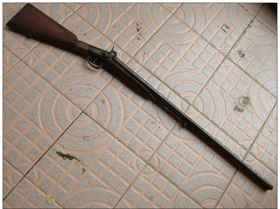 Ancien Fusil De Chasse Poudre Noire - Armes Neutralisées