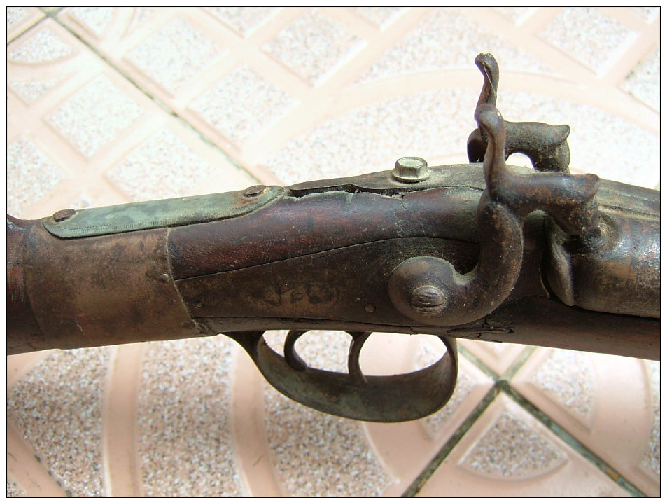 Ancien Fusil De Chasse Poudre Noire - Armes Neutralisées