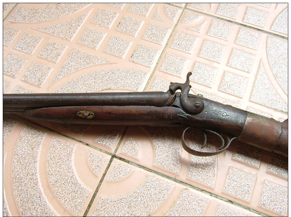 ancien fusil de chasse poudre noire