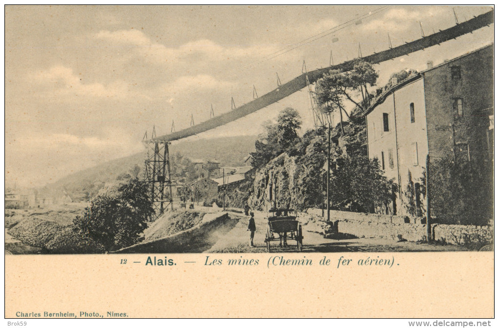 30 ALES - ALAIS - LES MINES ( CHEMIN DE FER AERIEN ) - Alès