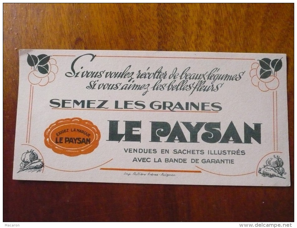 2 Buvards "SEMEZ LES  GRAINES LE PAYSAN". AGRICULTURE. Années 50.Très Bon Etat - Farm