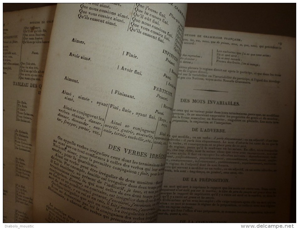 1843  NOUVEAU DICTIONNAIRE DE LA LANGUE FRANCAISE ( reliure cuir)  par M. Noël et M. Chapsal