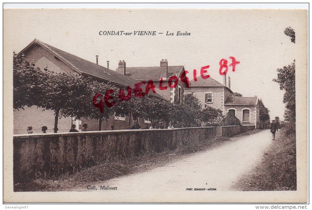 87 - CONDAT SUR VIENNE - LES ECOLES - ECOLE  EDITEUR MALIVERT - Condat Sur Vienne