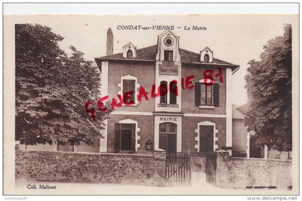 87 - CONDAT SUR VIENNE - LA MAIRIE  EDITEUR MALIVERT - Condat Sur Vienne