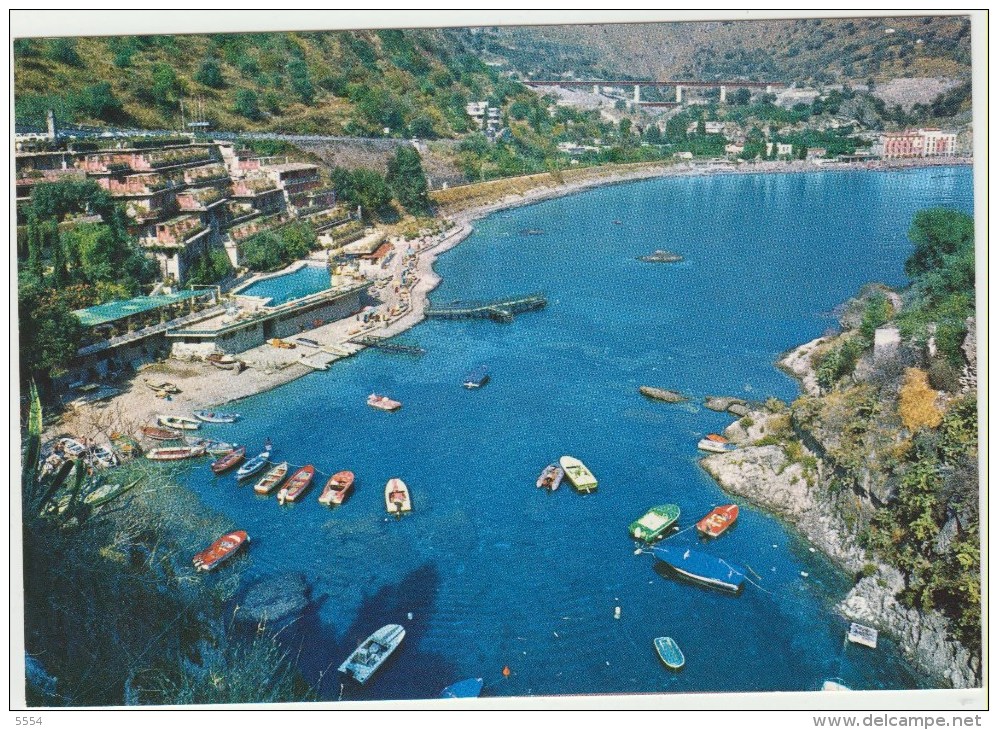 Cpsm  Italie  Sicila Messina Taormina La Baie Des Sirenes Et La Rade De Spisone - Messina