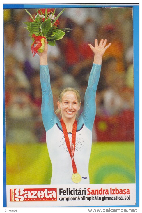 SANDRA IZBASA GYMNASTICS  OLYMPIC CHAMPION ROMANIA - Gymnastique